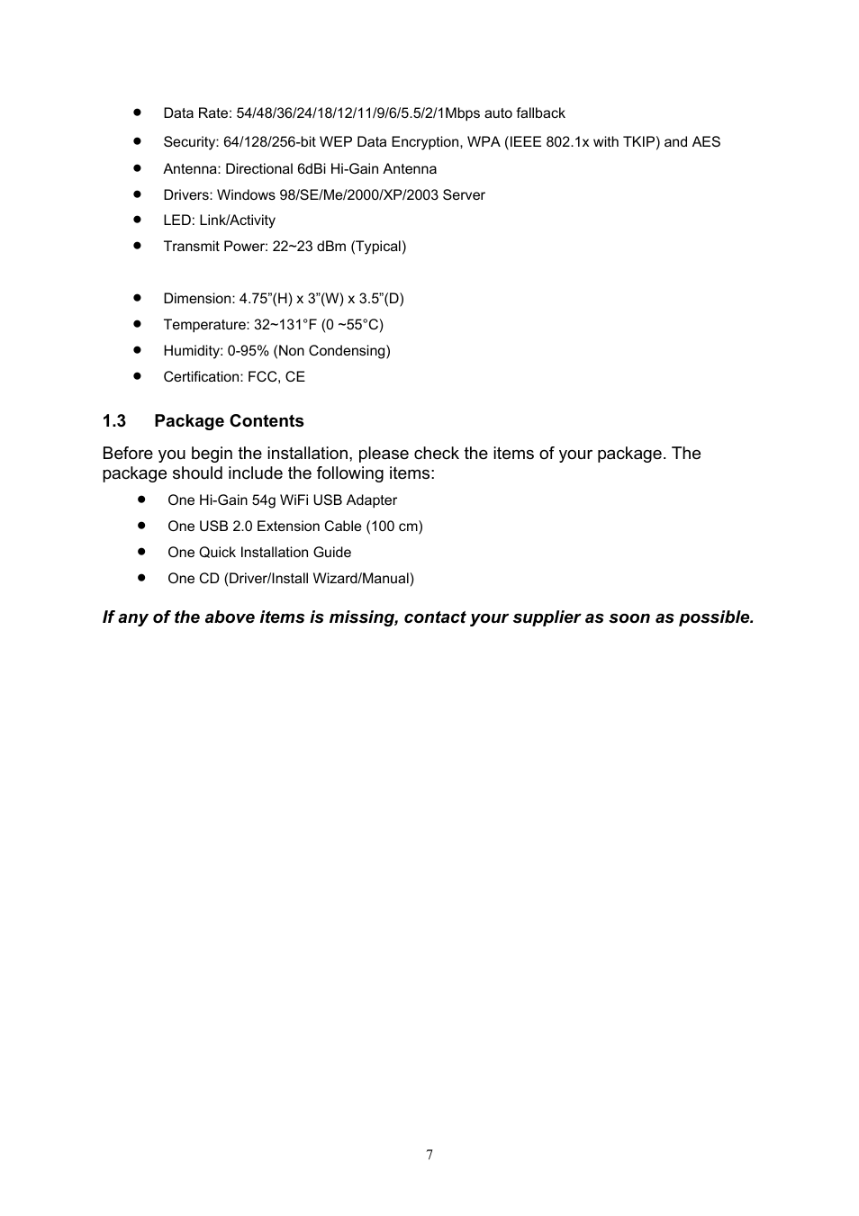 Hawking Technology HWU54D User Manual | Page 7 / 30