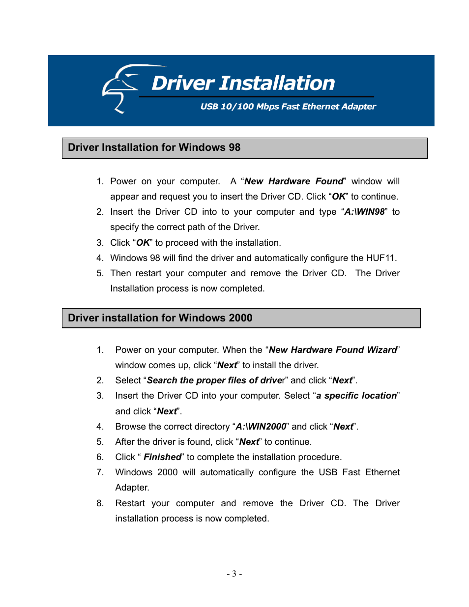 Hawking Technology USB 10/100 Mbps User Manual | Page 6 / 10