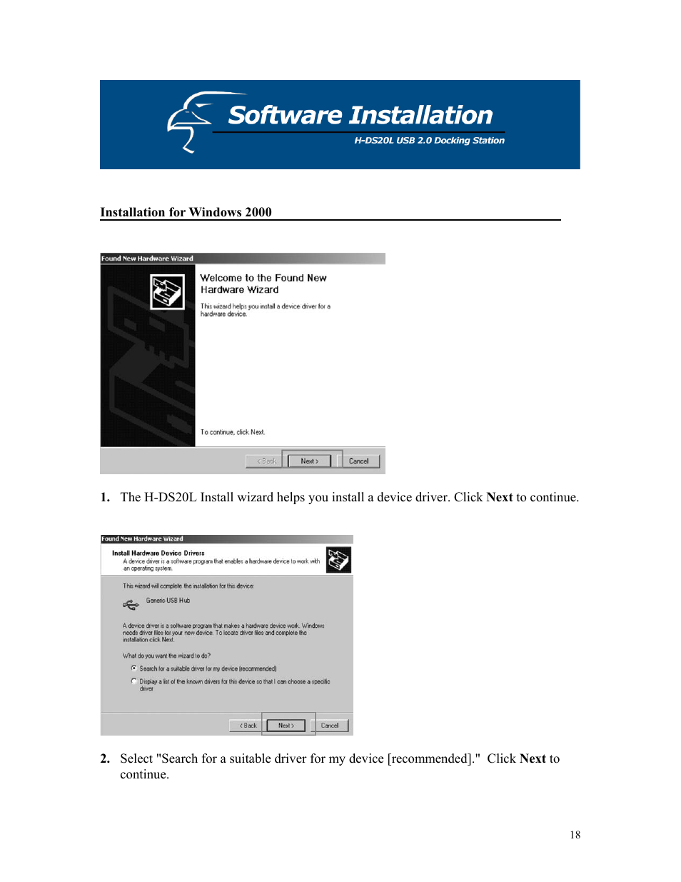 Hawking Technology H-DS20L User Manual | Page 18 / 30