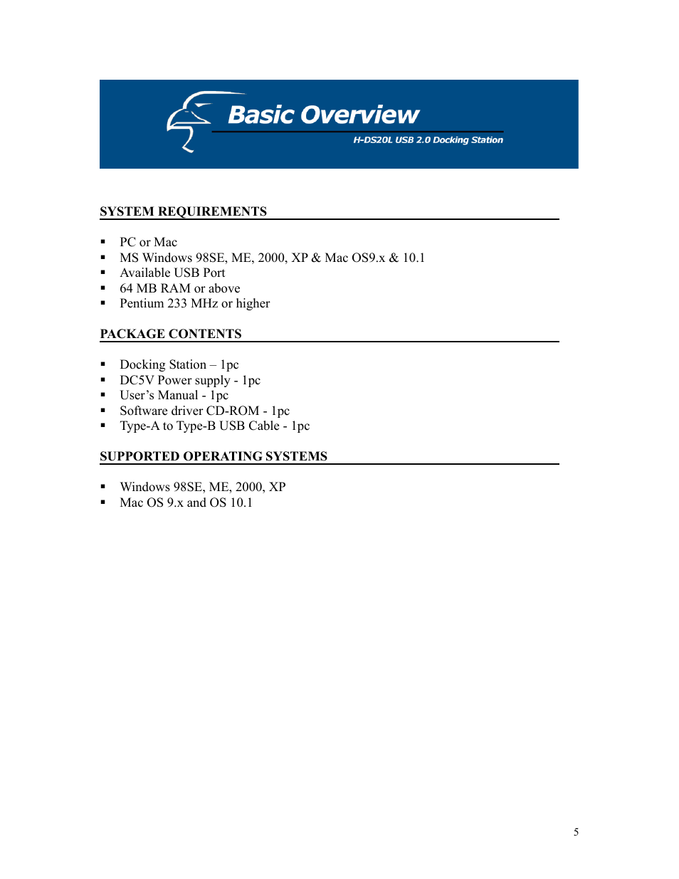 Hawking Technology H-DS20L User Manual | Page 5 / 30