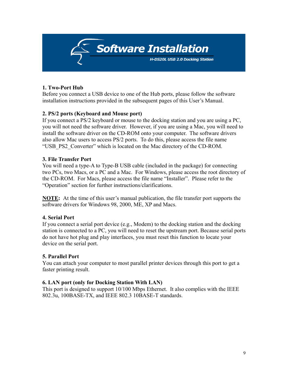 Hawking Technology H-DS20L User Manual | Page 9 / 30