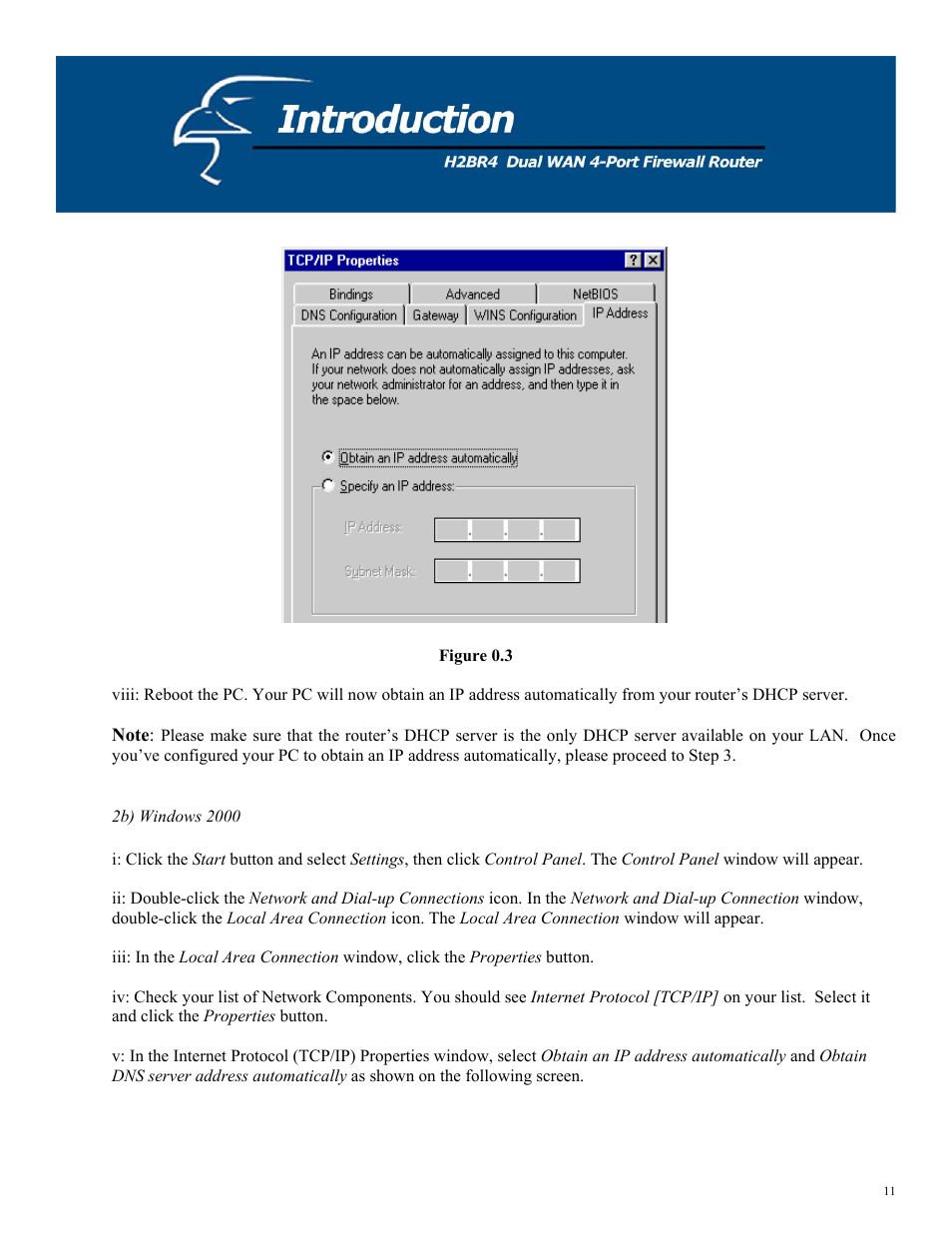 Hawking Technology H2BR4 User Manual | Page 11 / 82
