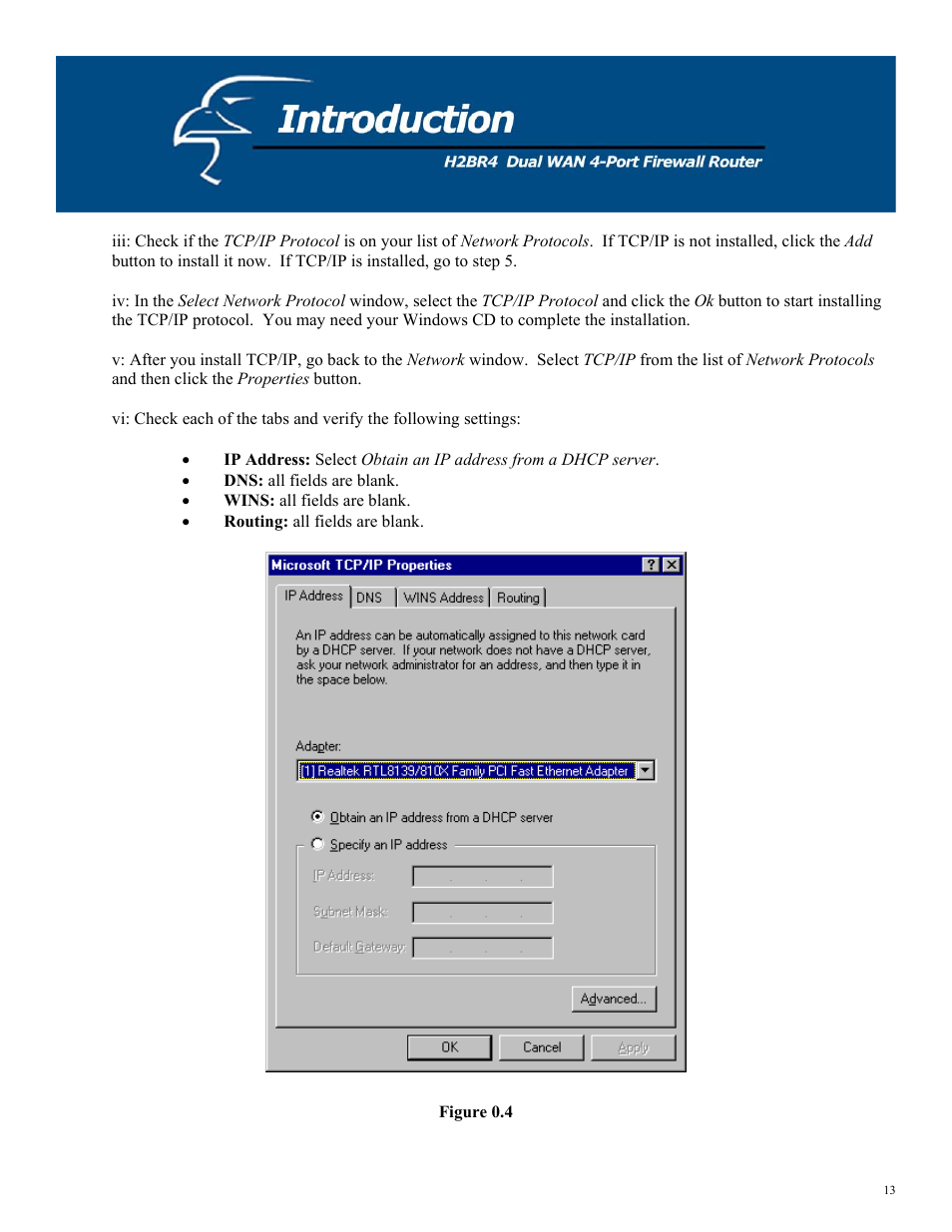 Hawking Technology H2BR4 User Manual | Page 13 / 82