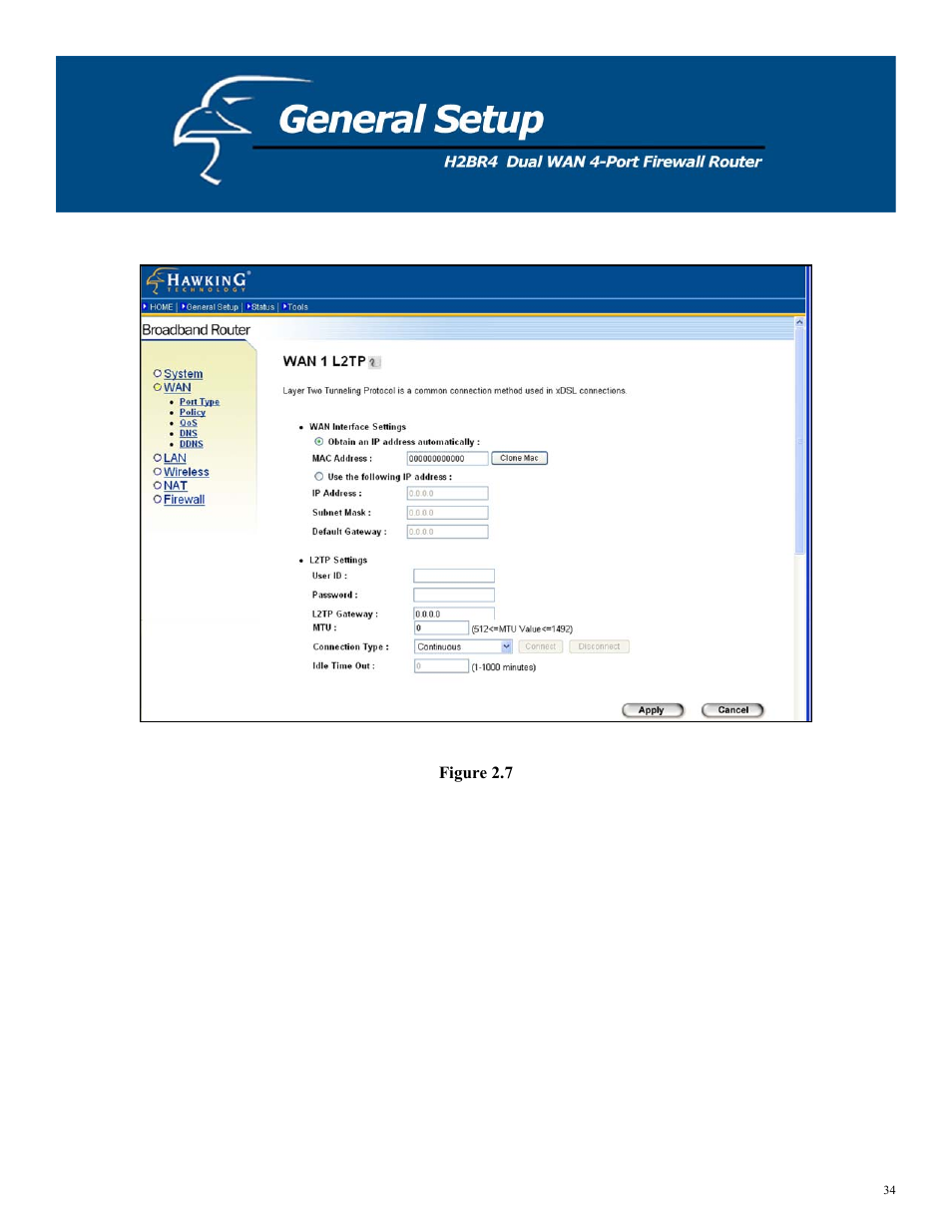 Hawking Technology H2BR4 User Manual | Page 34 / 82