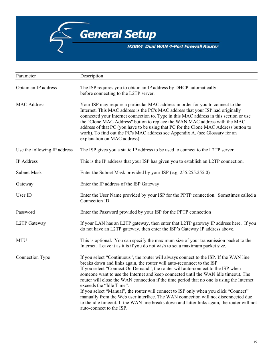 Hawking Technology H2BR4 User Manual | Page 35 / 82