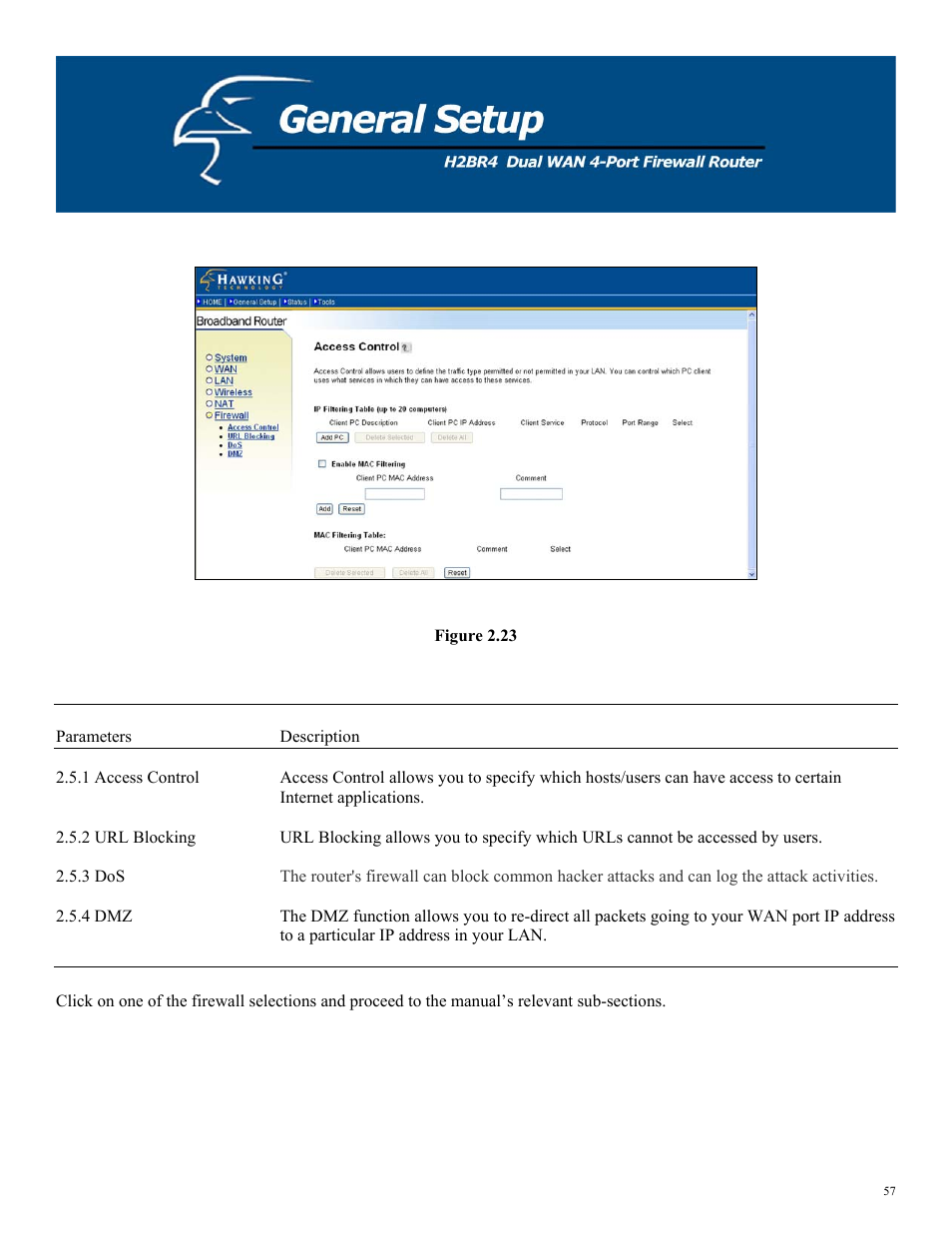 Figure 2.23 | Hawking Technology H2BR4 User Manual | Page 57 / 82