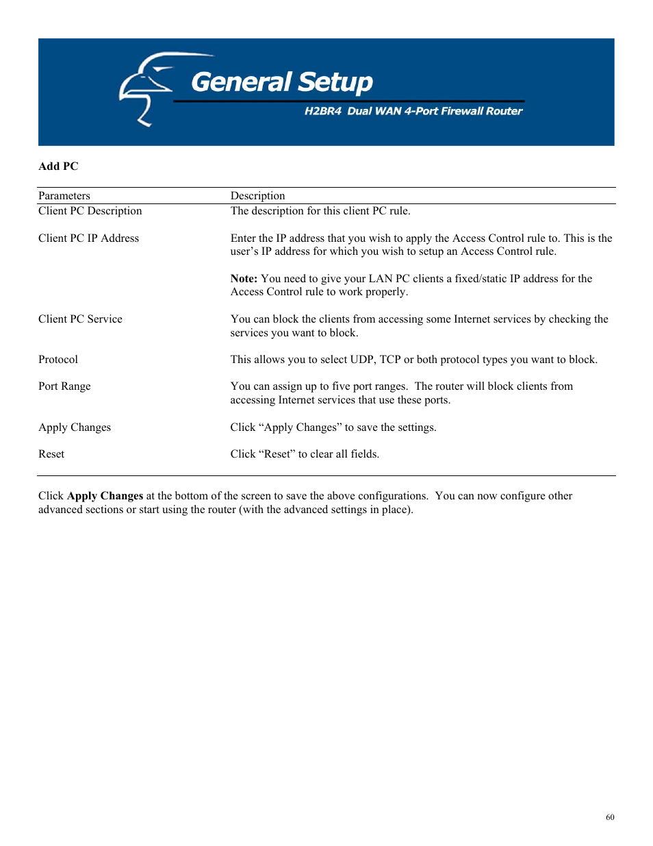 Add pc | Hawking Technology H2BR4 User Manual | Page 60 / 82