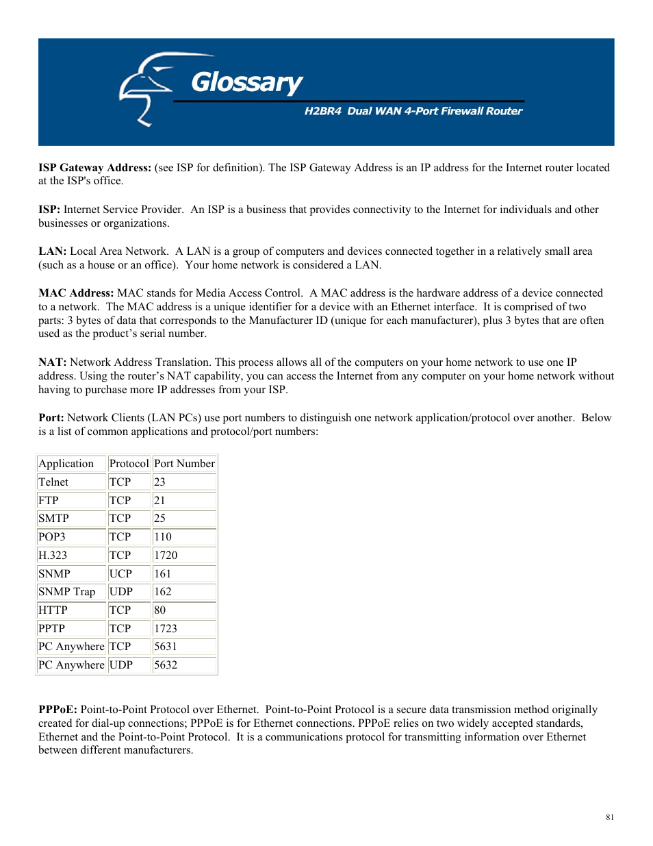 Hawking Technology H2BR4 User Manual | Page 81 / 82