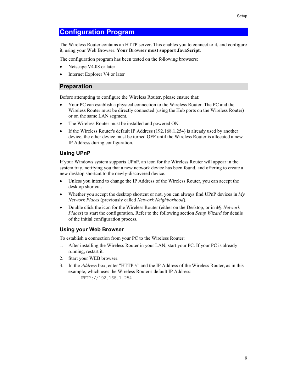Configuration program | Hawking Technology HWR54G User Manual | Page 13 / 90