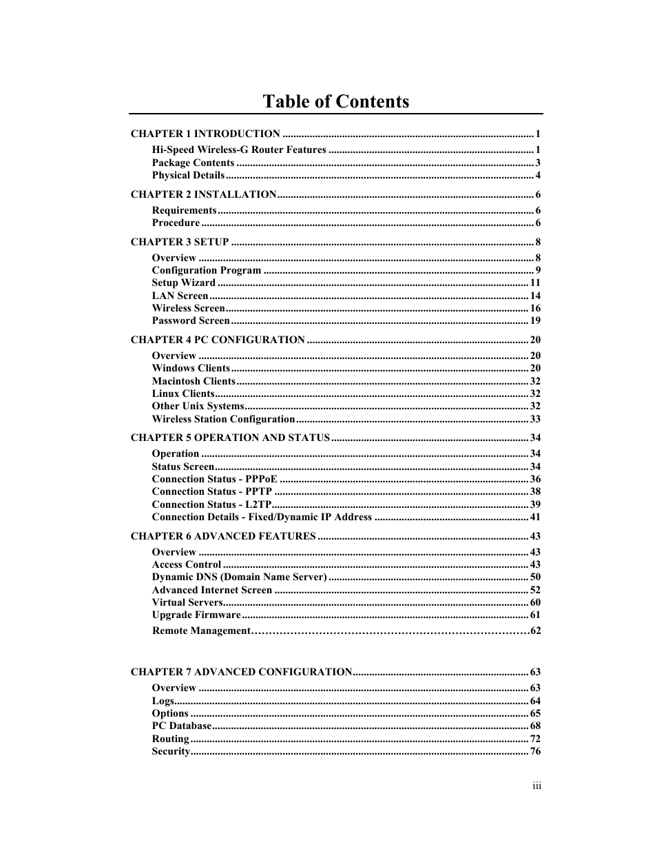 Hawking Technology HWR54G User Manual | Page 3 / 90