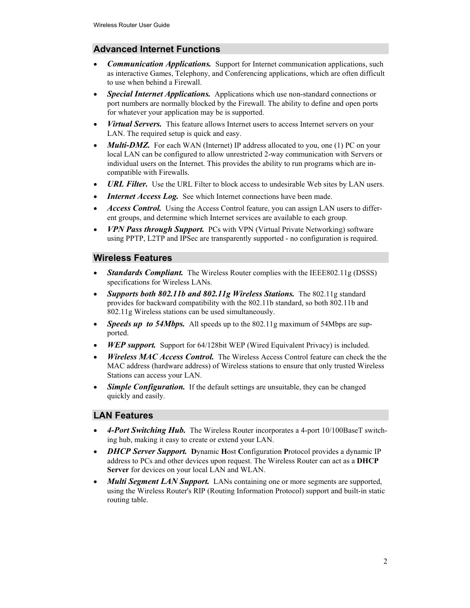 Hawking Technology HWR54G User Manual | Page 6 / 90