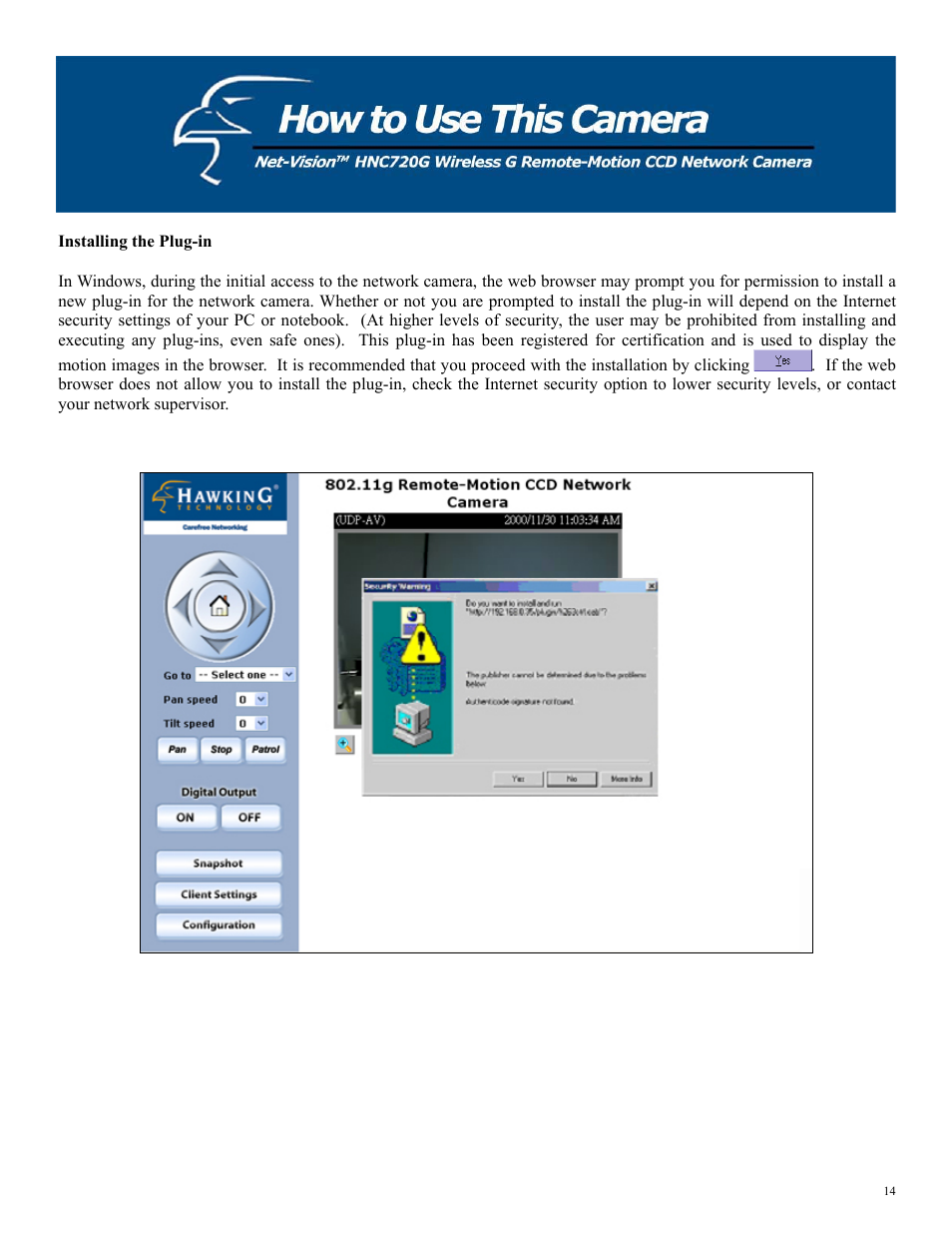 Hawking Technology HNC720G User Manual | Page 14 / 65