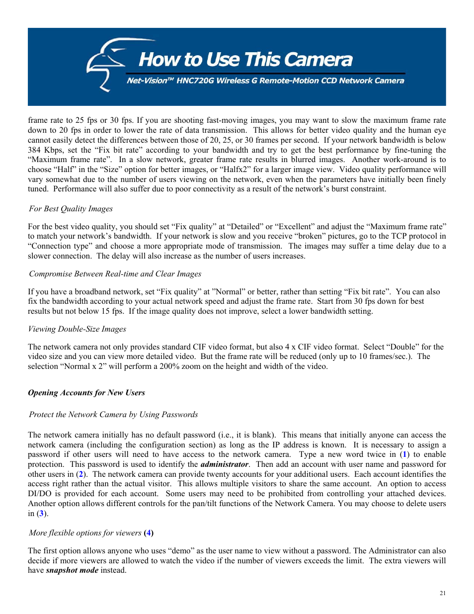 Hawking Technology HNC720G User Manual | Page 21 / 65