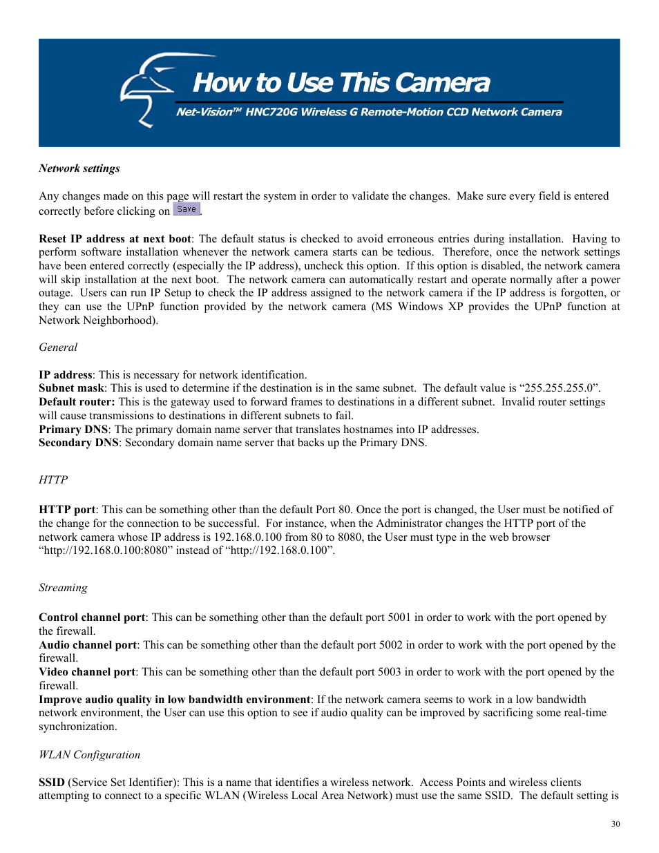 Hawking Technology HNC720G User Manual | Page 30 / 65