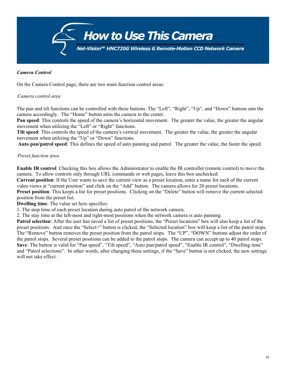 Hawking Technology HNC720G User Manual | Page 39 / 65