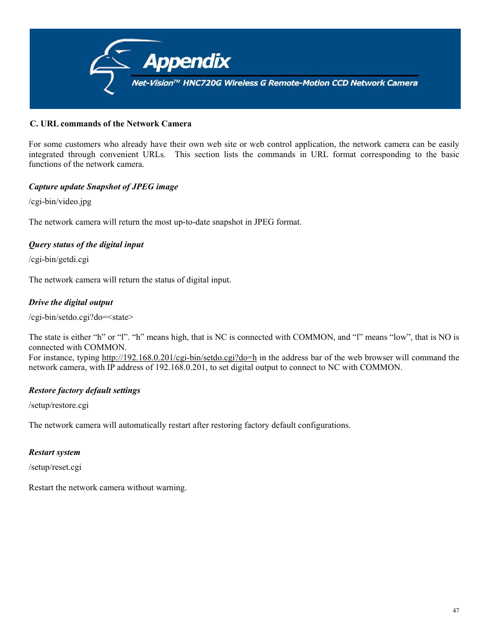 Hawking Technology HNC720G User Manual | Page 47 / 65