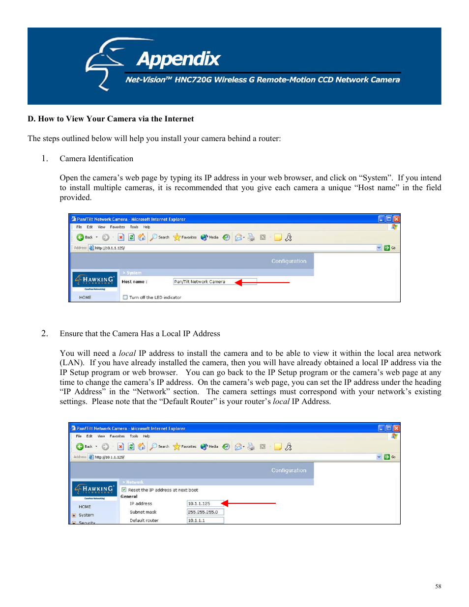 Hawking Technology HNC720G User Manual | Page 58 / 65