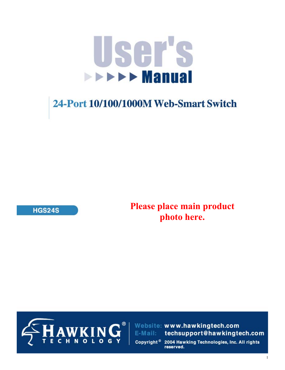 Hawking Technology HGS24S User Manual | 27 pages
