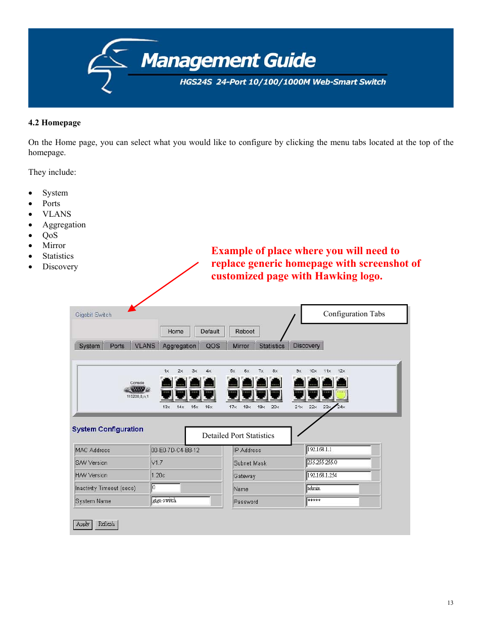 Hawking Technology HGS24S User Manual | Page 13 / 27