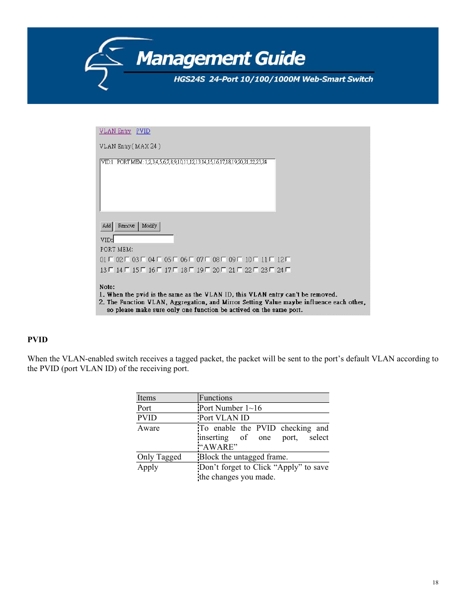 Hawking Technology HGS24S User Manual | Page 18 / 27
