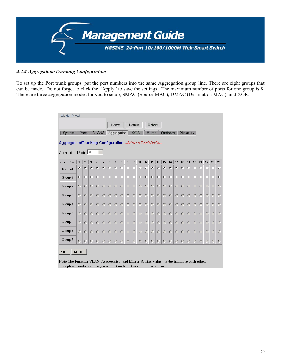 Hawking Technology HGS24S User Manual | Page 20 / 27