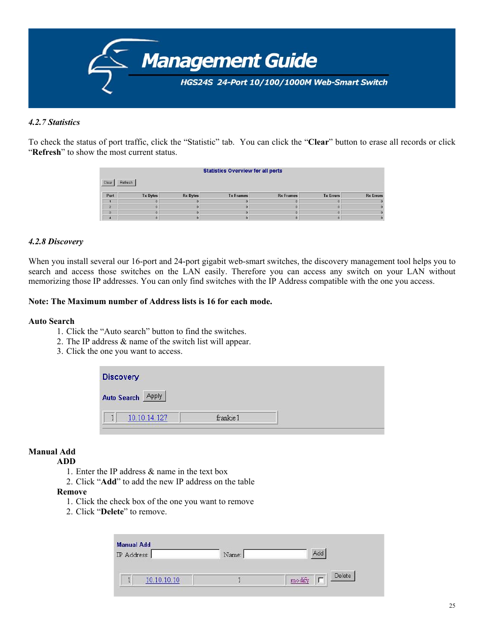 Hawking Technology HGS24S User Manual | Page 25 / 27