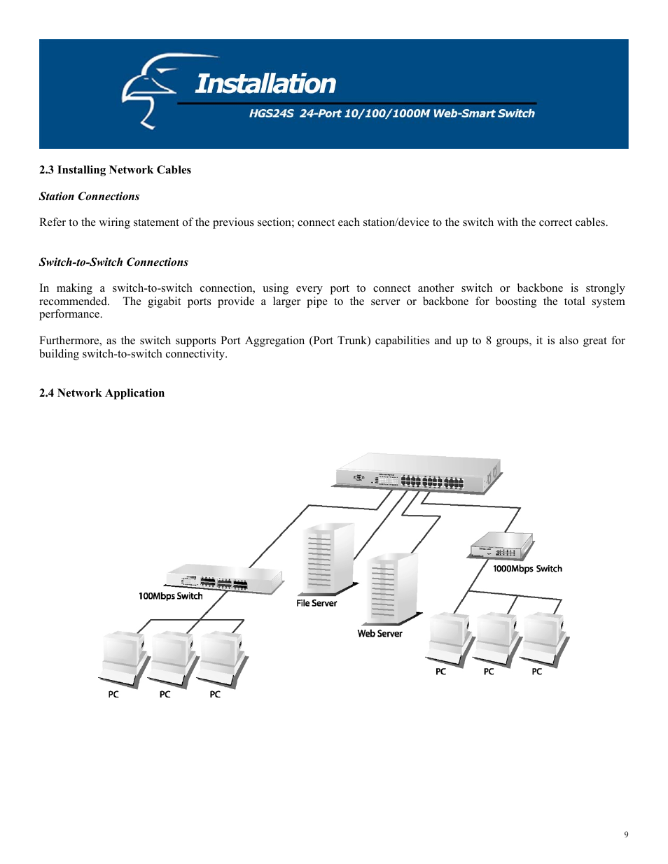 Hawking Technology HGS24S User Manual | Page 9 / 27