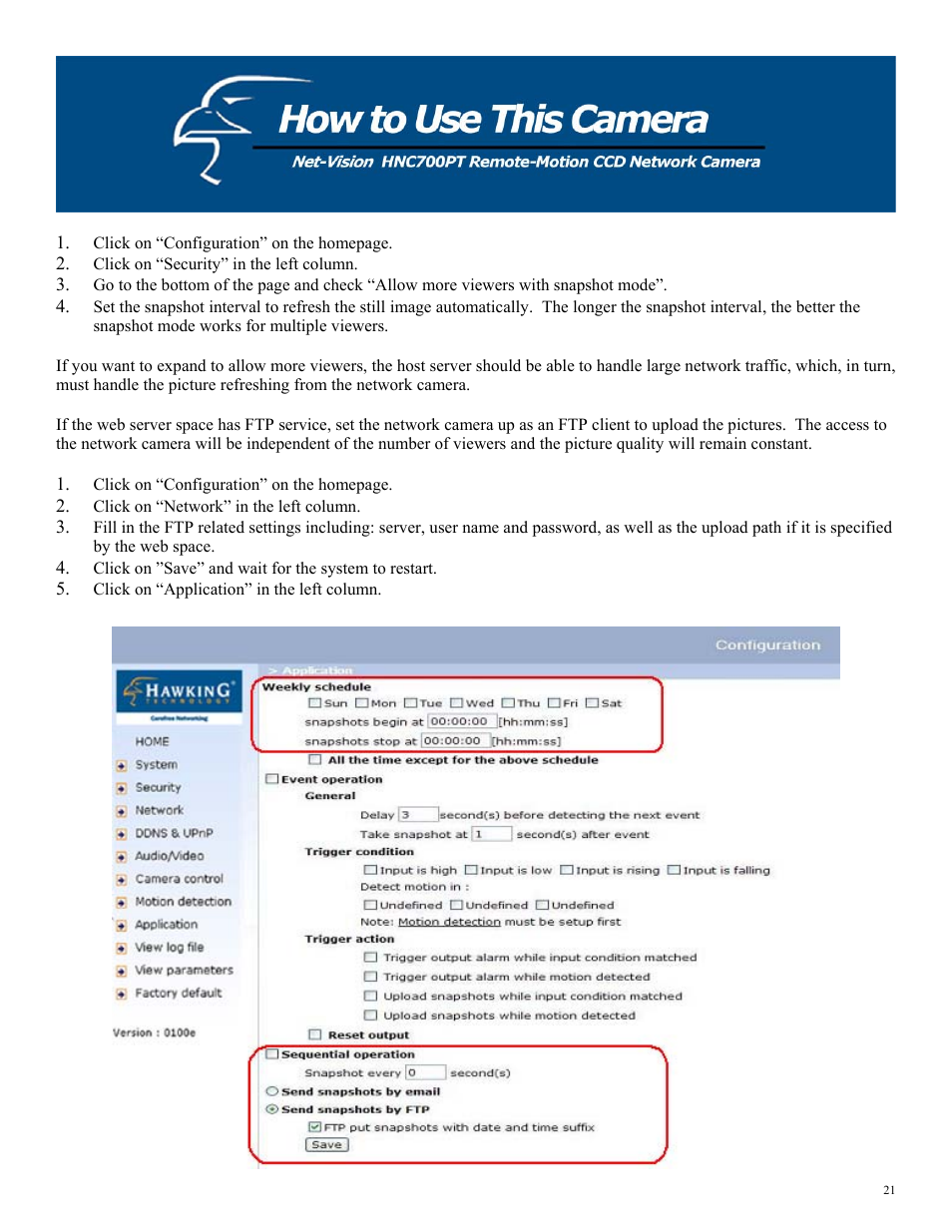 Hawking Technology HNC700PT User Manual | Page 21 / 58