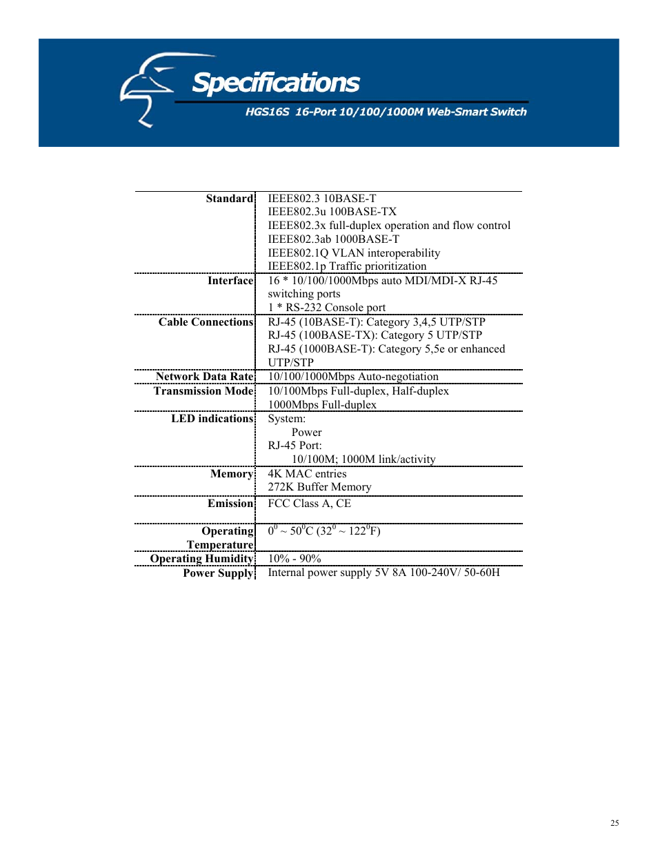 Hawking Technology 10M User Manual | Page 25 / 25
