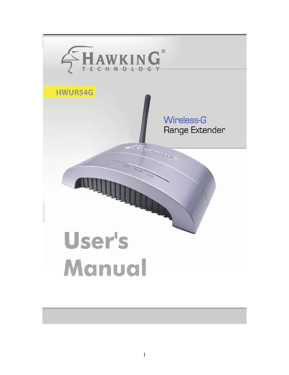 Hawking Technology HWUR54G User Manual | 29 pages