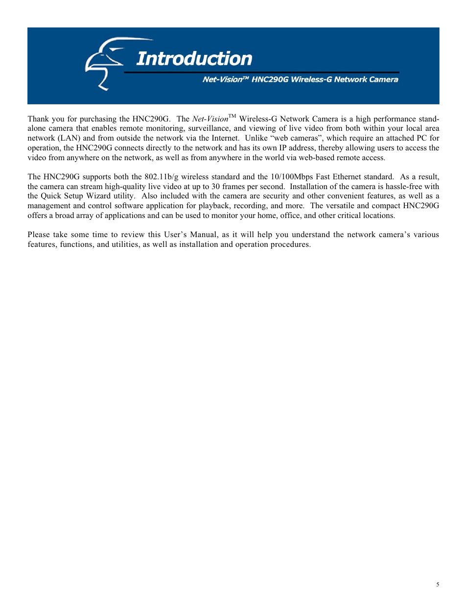 Hawking Technology HNC290G User Manual | Page 5 / 77
