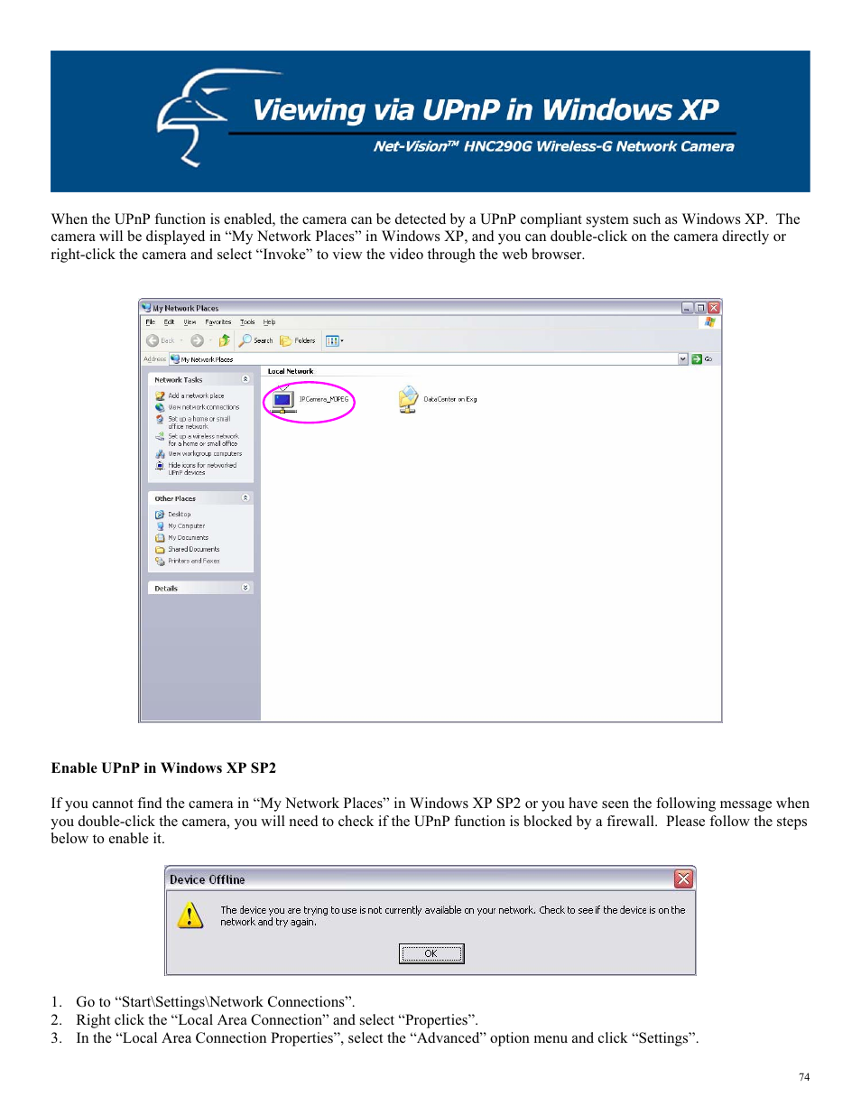 Hawking Technology HNC290G User Manual | Page 74 / 77
