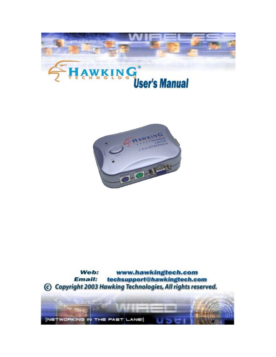 Hawking Technology CS152F User Manual | 15 pages