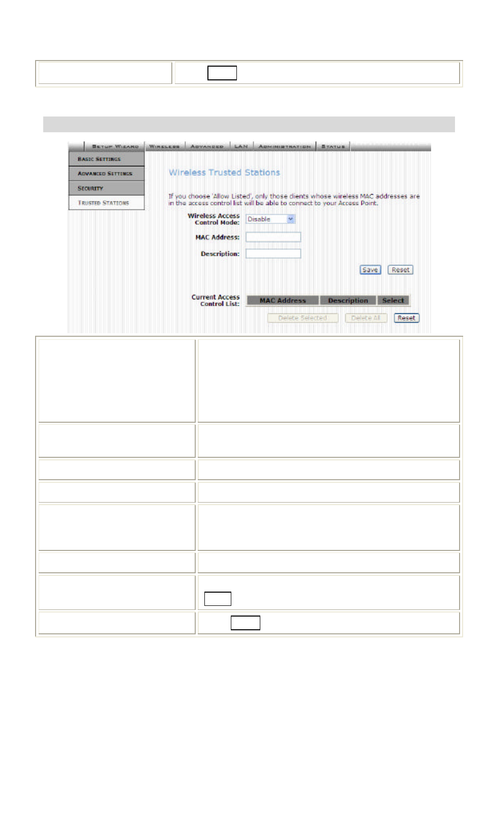Wireless trusted stations | Hawking Technology Wireless-G Router User Manual | Page 24 / 56