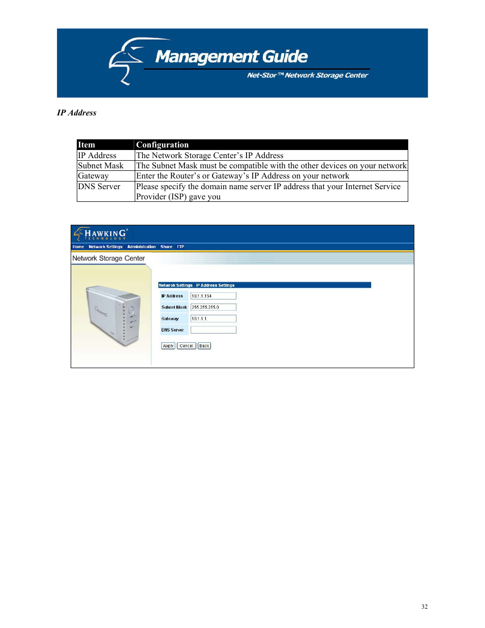 Hawking Technology HNAS1 User Manual | Page 32 / 53