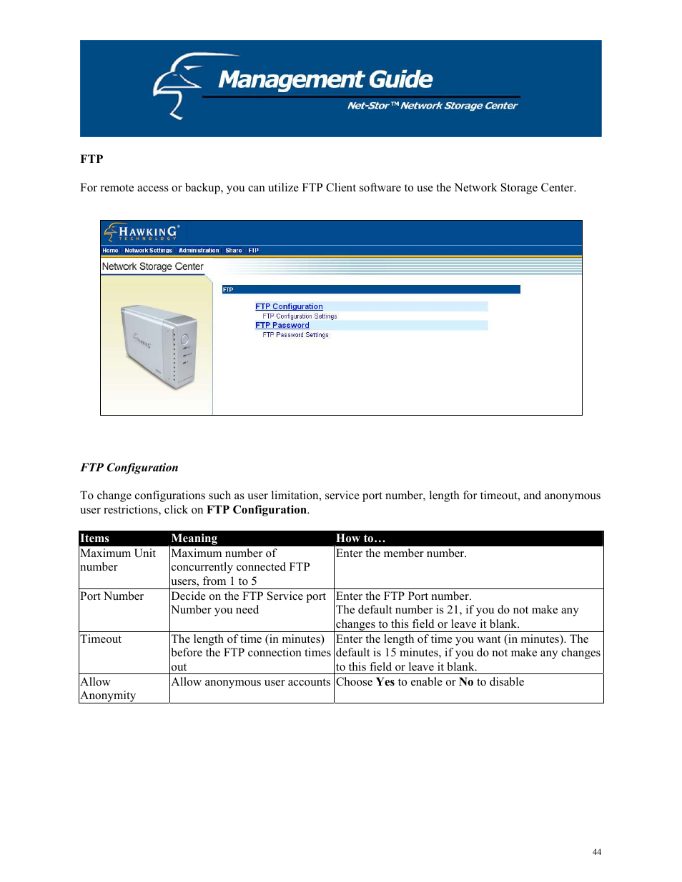 Hawking Technology HNAS1 User Manual | Page 44 / 53