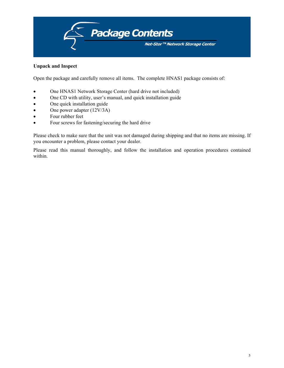 Hawking Technology HNAS1 User Manual | Page 5 / 53