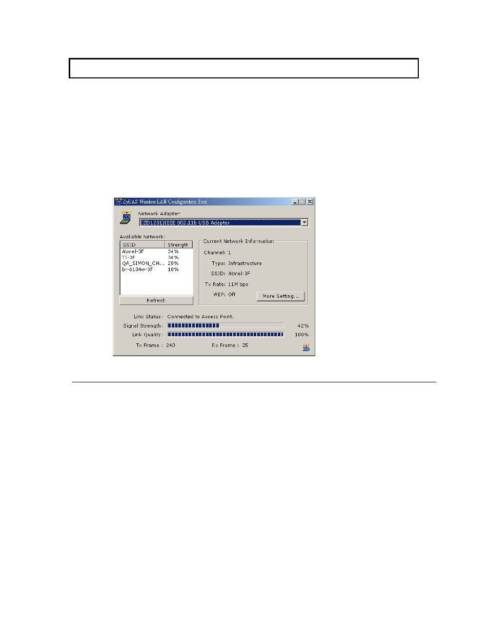 3 configuration utility, 1 wireless connection | Hawking Technology H-WU300 User Manual | Page 11 / 18