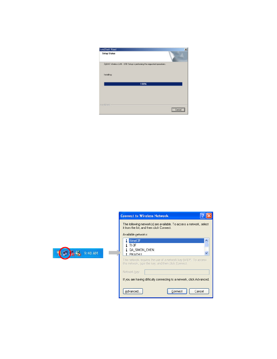2 windows xp | Hawking Technology H-WU300 User Manual | Page 9 / 18