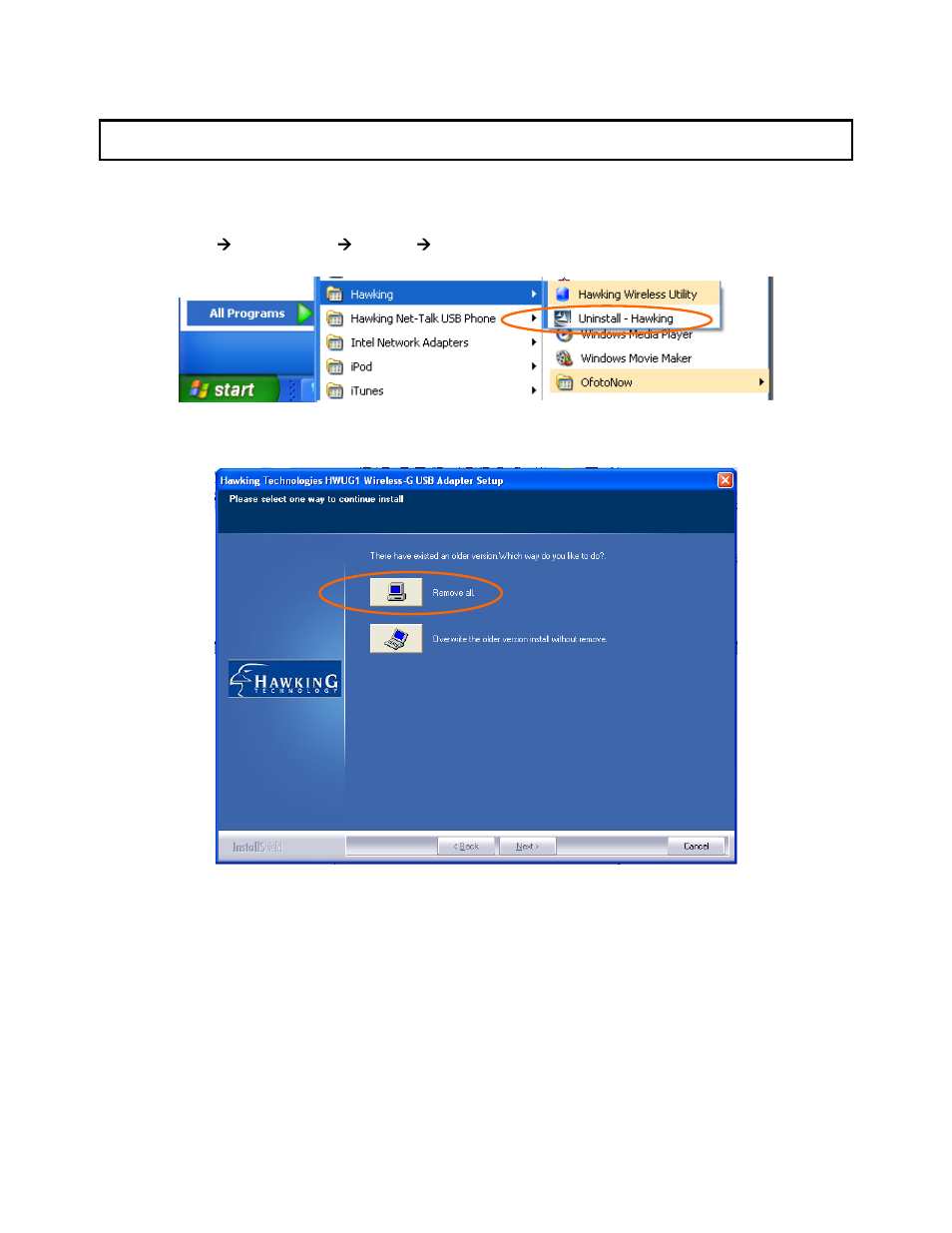 5 uninstallation | Hawking Technology HWUG1 User Manual | Page 35 / 38