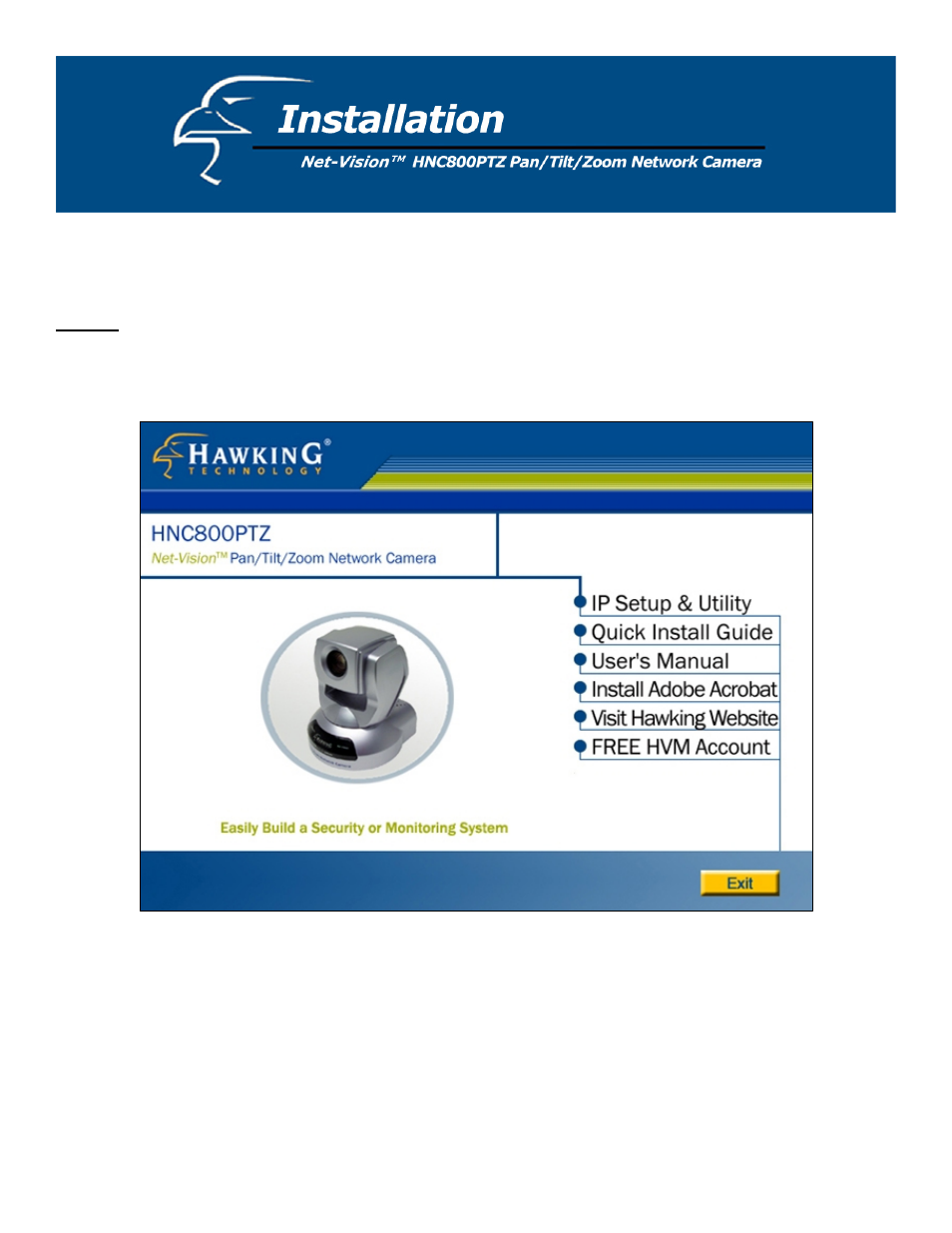 Hawking Technology HNC800PTZ User Manual | Page 4 / 20