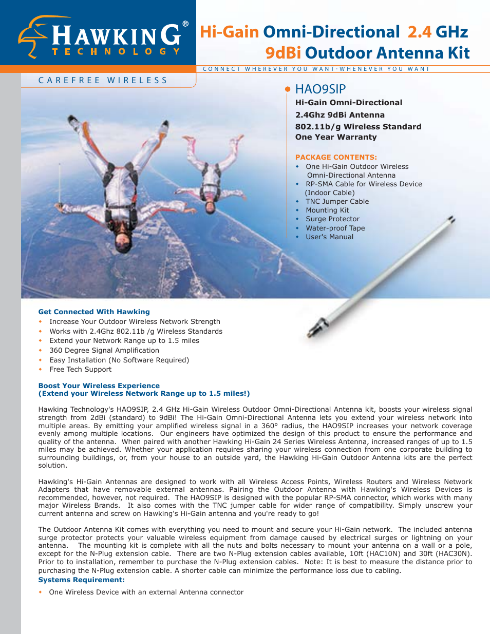 Hao9sip | Hawking Technology Hawking Hi-Gain Wireless USB Network Dish Adapter 300N User Manual | Page 23 / 24