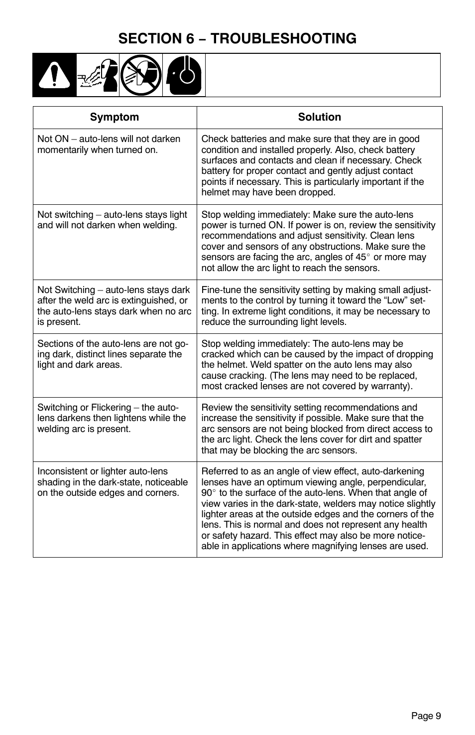 Hobart Welding Products XTF User Manual | Page 11 / 16