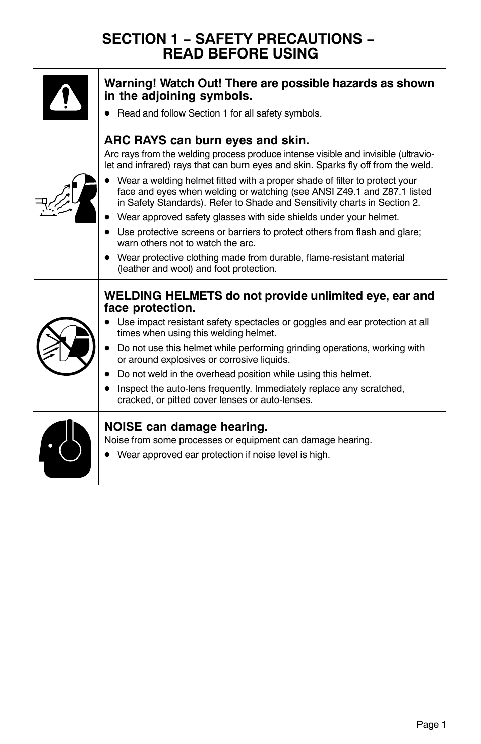 Hobart Welding Products XTF User Manual | Page 3 / 16