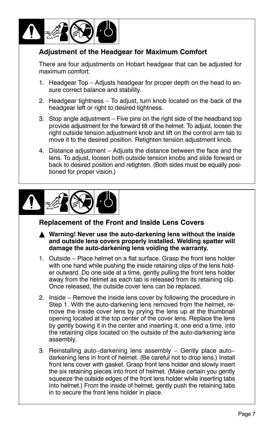 Hobart Welding Products XTF User Manual | Page 9 / 16