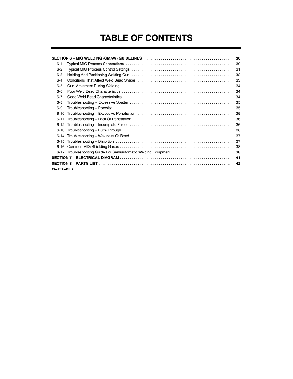 Hobart Welding Products IRONMAN M-10 User Manual | Page 4 / 56