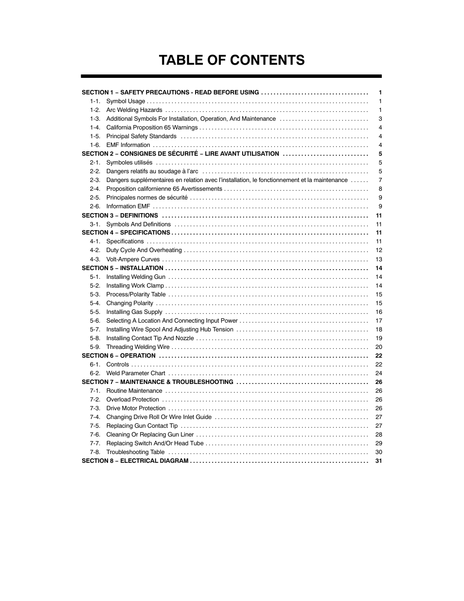 Hobart Welding Products HANDLER 140 OM-925 User Manual | Page 3 / 48