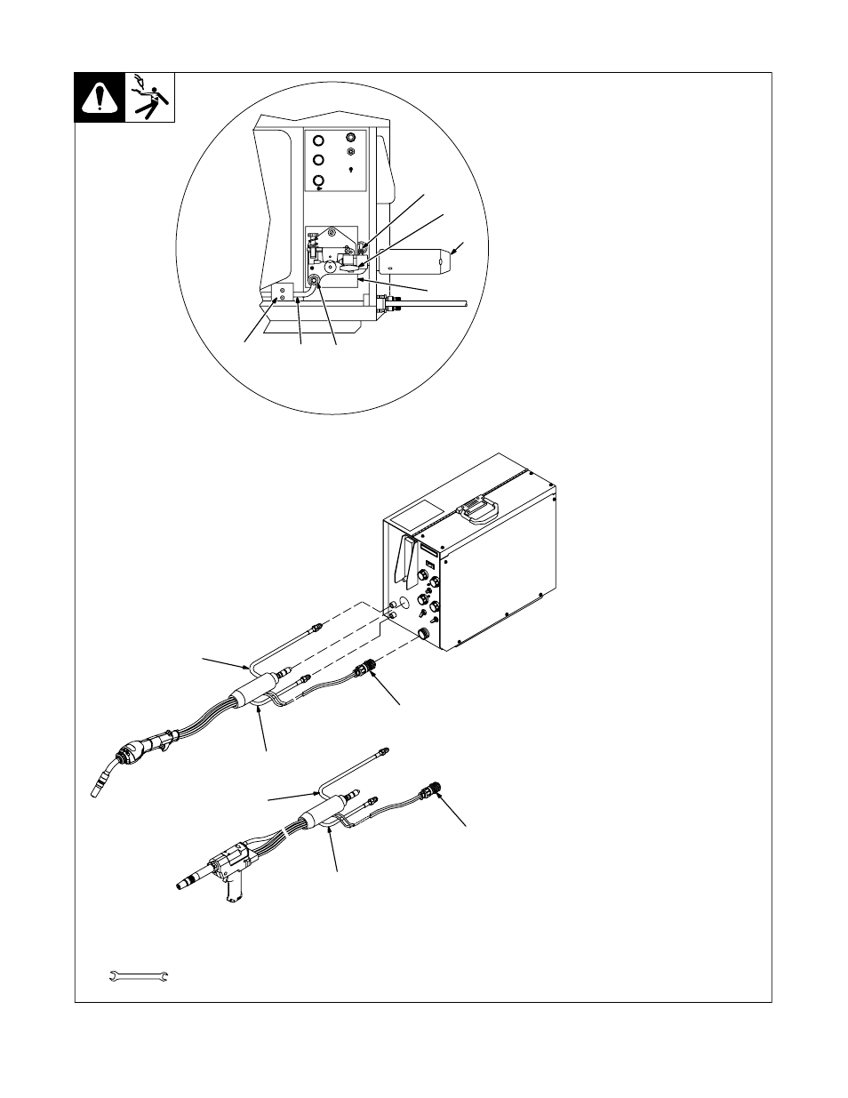 5. water-cooled gun connections | Hobart Welding Products OM-1594 User Manual | Page 21 / 68