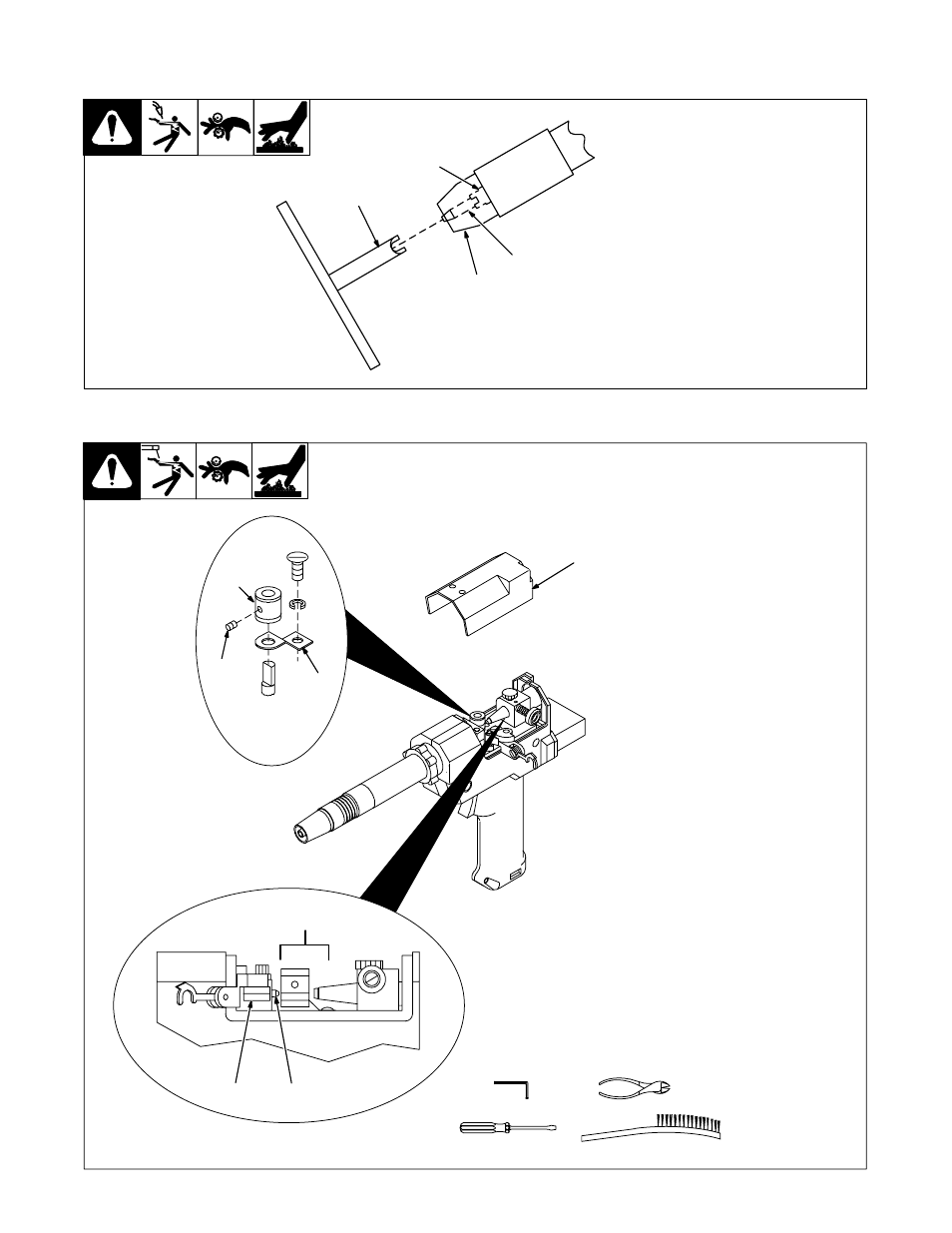 6. changing gun contact tip | Hobart Welding Products OM-1594 User Manual | Page 39 / 68