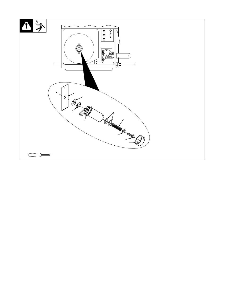 12. replacing hub assembly | Hobart Welding Products OM-1594 User Manual | Page 42 / 68